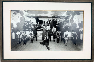 [Carroll Dickerson's Savoy Orchestra] [Armstrong, Louis. (1901–1971)] Dickerson, Carroll. (1895–1957) & Hines, Earl. (1903–1983) & Jaxon, Frankie "Half-Pint". (1896–1953) Carroll Dickerson Band at the Sunset Cafe – Large Original Photograph