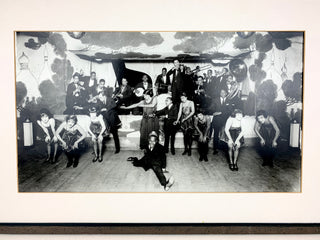 [Carroll Dickerson's Savoy Orchestra] [Armstrong, Louis. (1901–1971)] Dickerson, Carroll. (1895–1957) & Hines, Earl. (1903–1983) & Jaxon, Frankie "Half-Pint". (1896–1953) Carroll Dickerson Band at the Sunset Cafe – Large Original Photograph