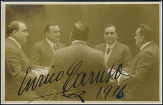 Caruso, Enrico. (1873-1921) Unusual Signed Photograph