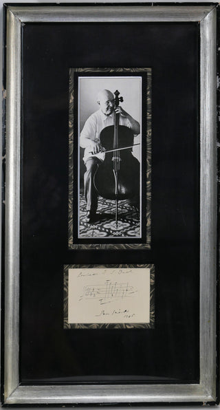 Casals, Pablo. (1876–1973) Prelude from Cello Suite No. 4 - Autograph Musical Quotation