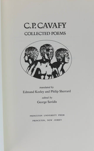 Cavafy, Constantine. (1863 - 1933) [Bidart, Frank. (b. 1939)] C.P. Cavafy: Collected Poems  - EX FRANK BIDART