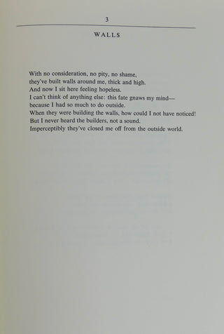 Cavafy, Constantine. (1863 - 1933) [Bidart, Frank. (b. 1939)] C.P. Cavafy: Collected Poems  - EX FRANK BIDART