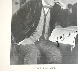 Chaliapin, Feodor. (1873–1938) Deluxe Oversize 1929 Paris Recital Program - SIGNED on Photograph
