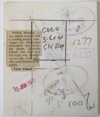 Chanel, Coco. (1883–1971) Original Press Photograph