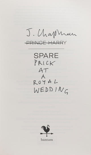 Chapman, Jake (b. 1966) "Spare Prick at a Royal Wedding"