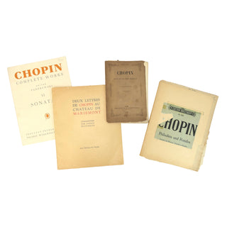[Chopin, Frédéric. (1810–1849)] [Rorem, Ned. (1923-2022)] Four Chopin Volumes from the Library of Ned Rorem - INCLUDING FIRST EDITION OF ONE OF THE EARLIEST BOOKS ON CHOPIN