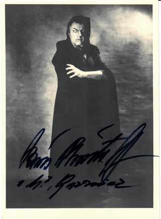 Christoff, Boris. (1914-1993) Signed Photograph as Mefistofele