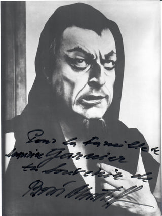 Christoff, Boris. (1914-1993) Signed Photograph as Mefistofele