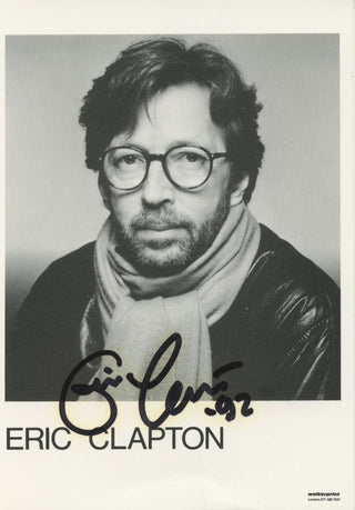 Clapton, Eric. (b. 1945) Signed Photograph