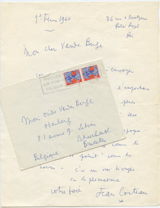 Cocteau, Jean. Two Autograph Letters Signed, view 4