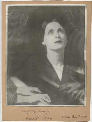 Cohen, Harriet. (1895–1967) Signed Photograph, 1928, view 1
