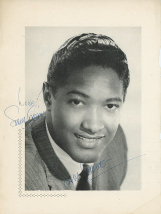 Cooke, Sam. (1931-1964) Twice-Signed Photograph