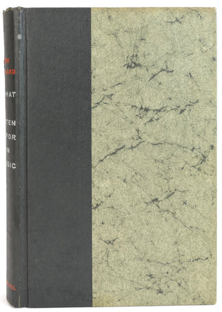 Copland, Aaron. (1900–1990) "What To Listen For In Music" - Signed