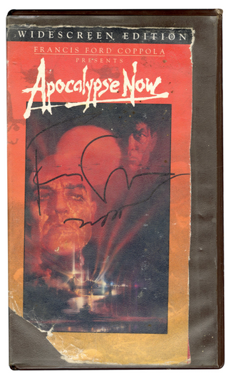 Coppola, Francis Ford. (b. 1939) Signed "Apocalypse Now" VHS Widescreen Edition
