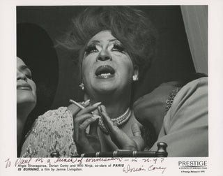 Corey, Dorian. (1937-1993) "Paris Is Burning" - Signed Promotional Photograph