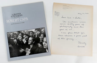 Capa, Cornell. (1918 - 2008) Two Inscribed Photography books by Cornell and Robert Capa, with Autograph Presentation Letter to Lester Wunderman