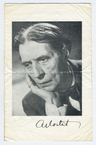 Cortot, Alfred. (1877–1962) Farewell Recital Program
