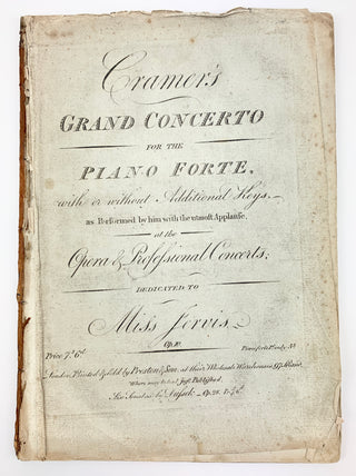 Cramer, Johann Baptist. (1771–1858) & Giornovichi, Giovanni (?1747–1804) & Schwarz, Charles (?–?) Collection of 15 first and early editions for piano