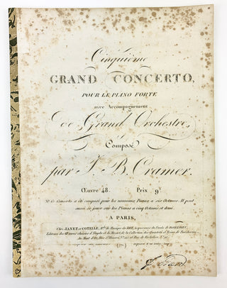 Cramer, Johann Baptist. (1771–1858) & Giornovichi, Giovanni (?1747–1804) & Schwarz, Charles (?–?) Collection of 15 first and early editions for piano