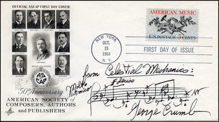 Crumb, George. (1929-2022) Autograph Musical Quotation, "Celestial Mechanics."