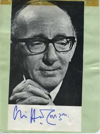 Curzon, Clifford. (1907-1982) Signed Portrait