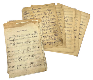 Drigo, Riccardo. (1846 - 1930) [Petipa, Marius. (1818 - 1910)] "Esmeralda. Valse Lente" - Autograph Musical Manuscript