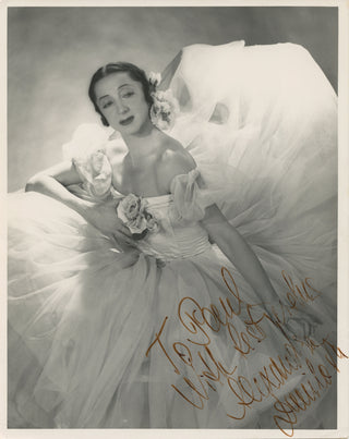 Danilova, Alexandra. (1903–1997) [Basch, Peter. (1921–2004)] Signed Original Basch Photograph
