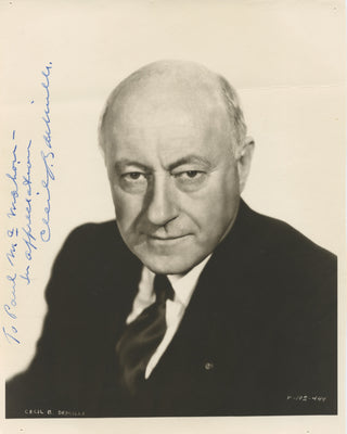 DeMille, Cecil B. (1881 - 1959) Signed Photograph