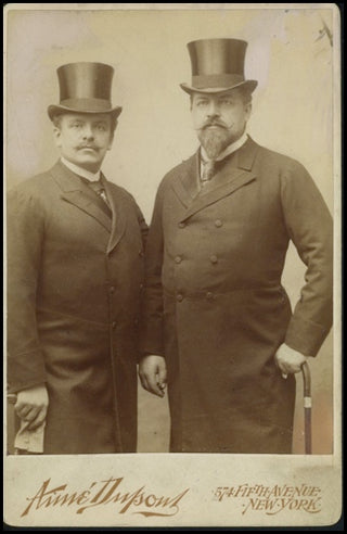 De Reszke, Jean. (1850 - 1925) &amp; De Reszke, Edouard. (1852-1917) Original Dupont Cabinet Photograph of the Two Great Singer-Brothers