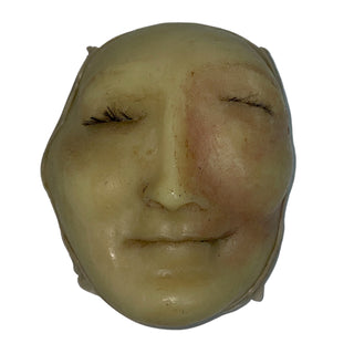 [Anatomy] Three Wax Death Masks, ca. 1900