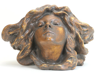 Delagrange, Léon Noël. (1872-1910) Art Nouveau Figural Jardiniere, ca. 1900