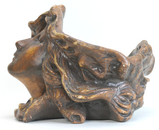 Delagrange, Léon Noël. (1872-1910) Art Nouveau Figural Jardiniere, ca. 1900