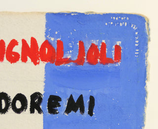 Delaunay, Sonia. (1885–1979) [Damase, Jacques. (1930–2014)] Projet pour la lettre R, ca. 1970