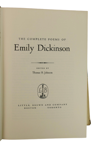 Dickinson, Emily. (1830–1886) [Bidart, Frank. (b. 1939)] "The Complete Poems of Emily Dickinson"