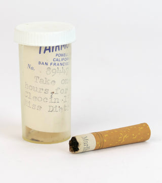 [Dietrich, Marlene (1901-1992)] Half-Smoked Cigarette and Pill Bottle - EX-MARLENE DIETRICH