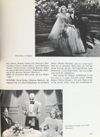 Dietrich, Marlene (1901-1992)[Dickens, Homer.] "The Films of Marlene Dietrich" - SIGNED