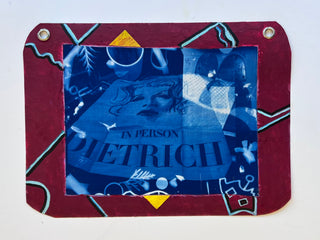 Koestenbaum, Wayne (b. 1958) Dietrich in Person and Singin’ in the Rain Tap-Dance Heels Cyanotype Assemblage, 2025