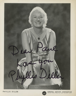 Diller, Phyllis. (1917–2012) Signed photograph