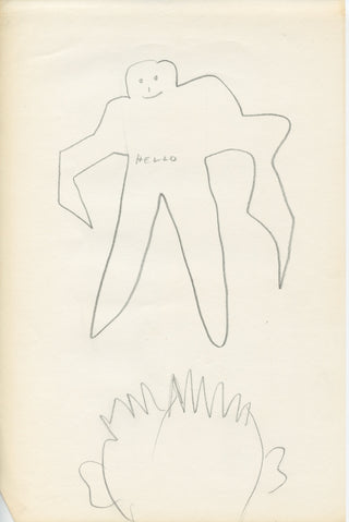 Dine, Jim. (b. 1935) [Apollinaire, Guillaume. (1880-1918)] 4 Original Drawings and 3 Books