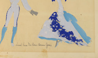 Du Bois, Raoul Pène. (1914-1985) Two Original Costume Designs from Carmen Jones, 1943