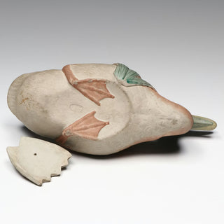 [Japan] 18th Century Japanese Duck-Form Terracotta Teapot
