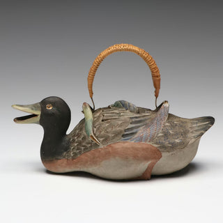 [Japan] 18th Century Japanese Duck-Form Terracotta Teapot