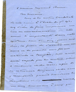 Dumas, Alexandre. (fils, 1824-1895) Autograph Letter Signed