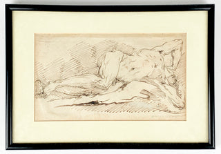 Dürer, Albrecht. (1471–1528) [Style of] Male Nude, original drawing ca. 16th century