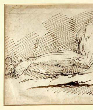 Dürer, Albrecht. (1471–1528) [Style of] Male Nude, original drawing ca. 16th century
