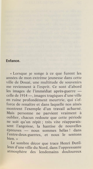 Dutilleux, Henri. (1916-2013) [Mari, Pierrette. (b. 1929)] Henri Dutilleux - INSCRIBED PRESENTATION COPY TO MICHEL PHILIPPOT