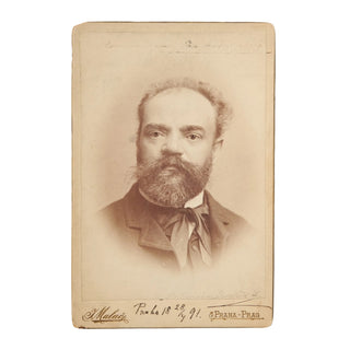 Dvorák, Antonín Leopold . (1841 - 1904) Signed Cabinet Photograph