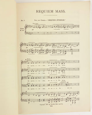 Dvorák, Antonín Leopold . (1841 - 1904) Requiem Mass for Soli, Chorus, and Orchestra... (Op. 89) - SIGNED SCORE
