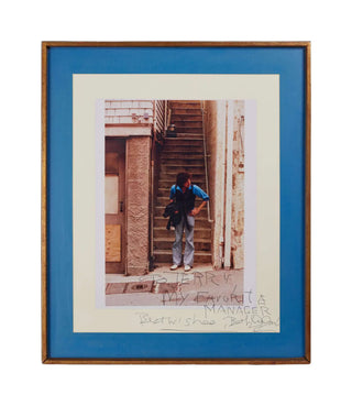 Dylan, Bob. (b. 1941) Enormous Signed Photograph to his Manager