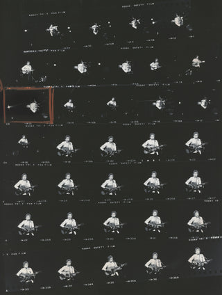 Dylan, Bob. (b. 1941) [Gahr, David. (1922-2008)] Original Live Concert Photograph Contact Sheet, 1974